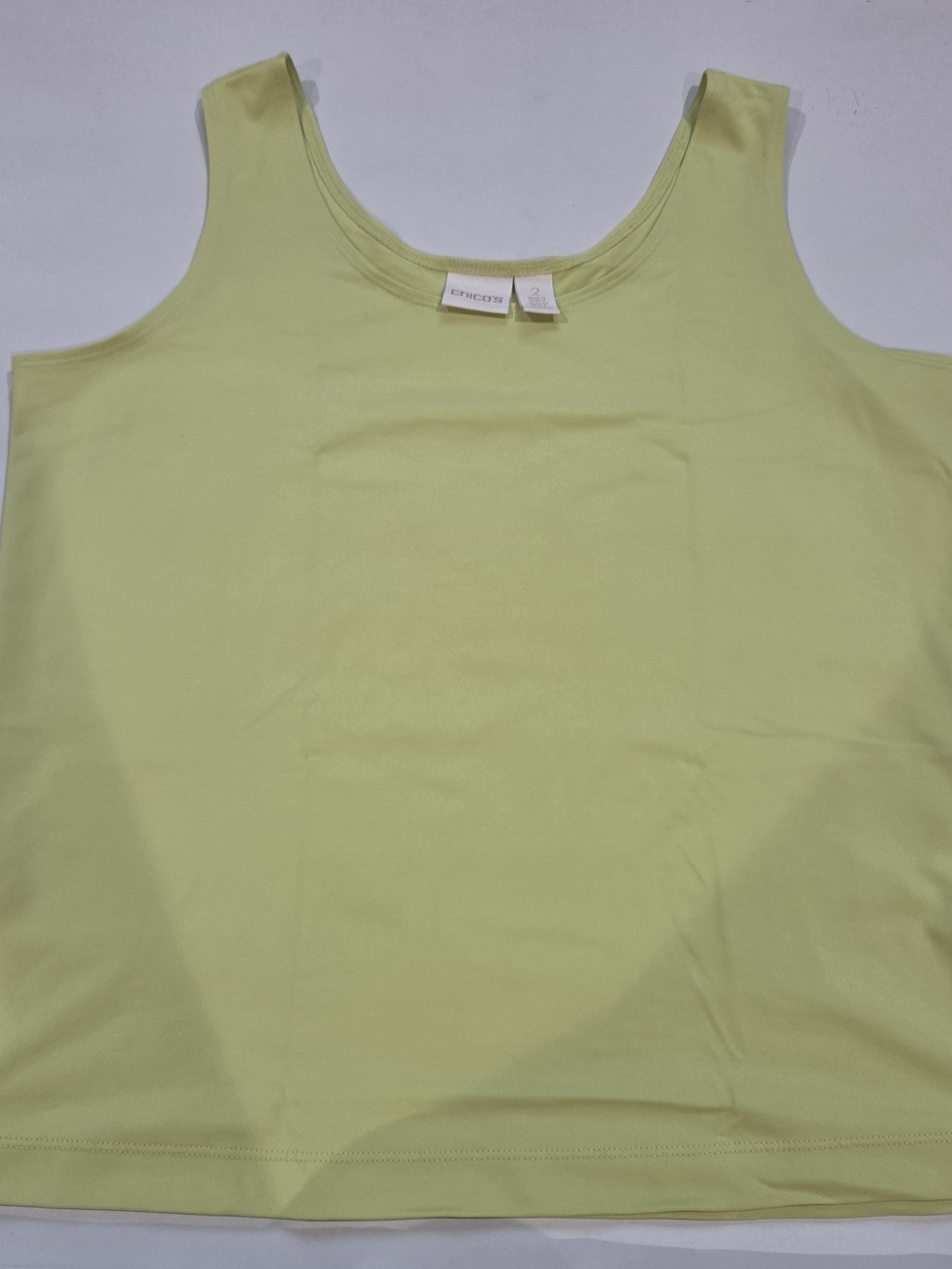 Chico's Lime Green Scoop Neck Tank